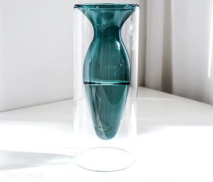 Alura Colored Minimalist Glass Vase - DIVINE DESIGN