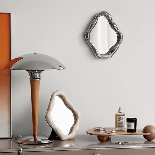 Arneis Natural Ceramic Table Mirror - DIVINE DESIGN