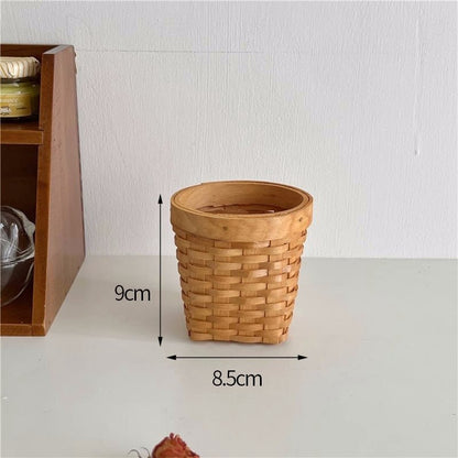 Bamboo Desktop Storage Basket - DIVINE DESIGN