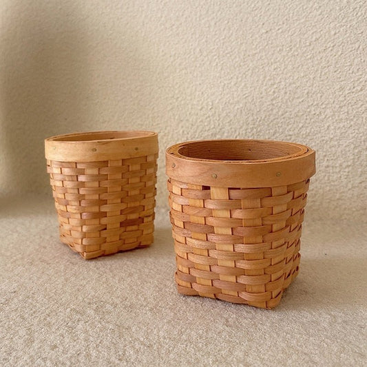 Bamboo Desktop Storage Basket - DIVINE DESIGN