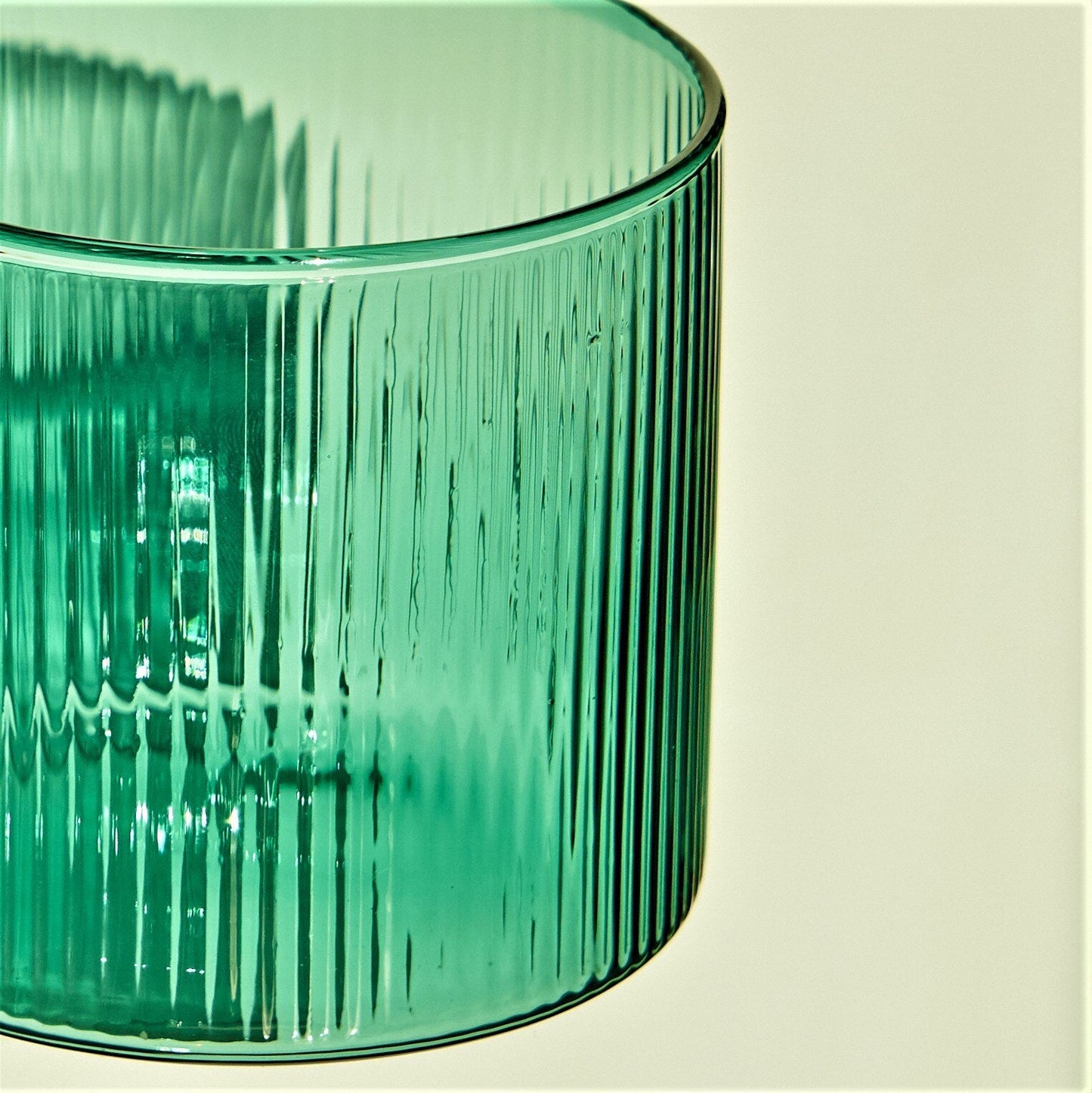 Biggs Rippled Colored Glass Mug - DIVINE DESIGN