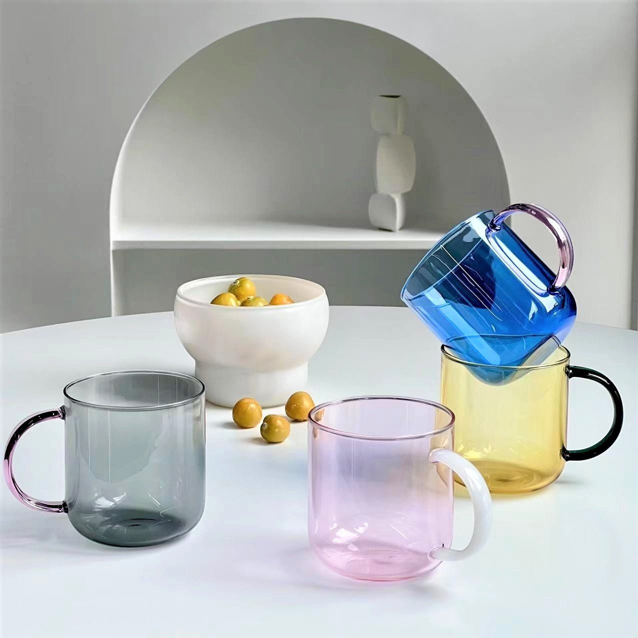 Candy Colored Glass Mug - DIVINE DESIGN