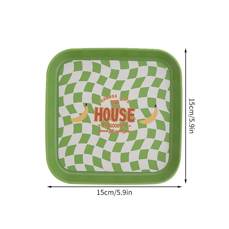 Checkered Decorative Plates - DIVINE DESIGN
