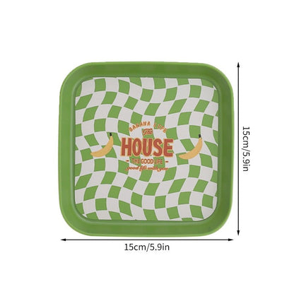 Checkered Decorative Plates - DIVINE DESIGN