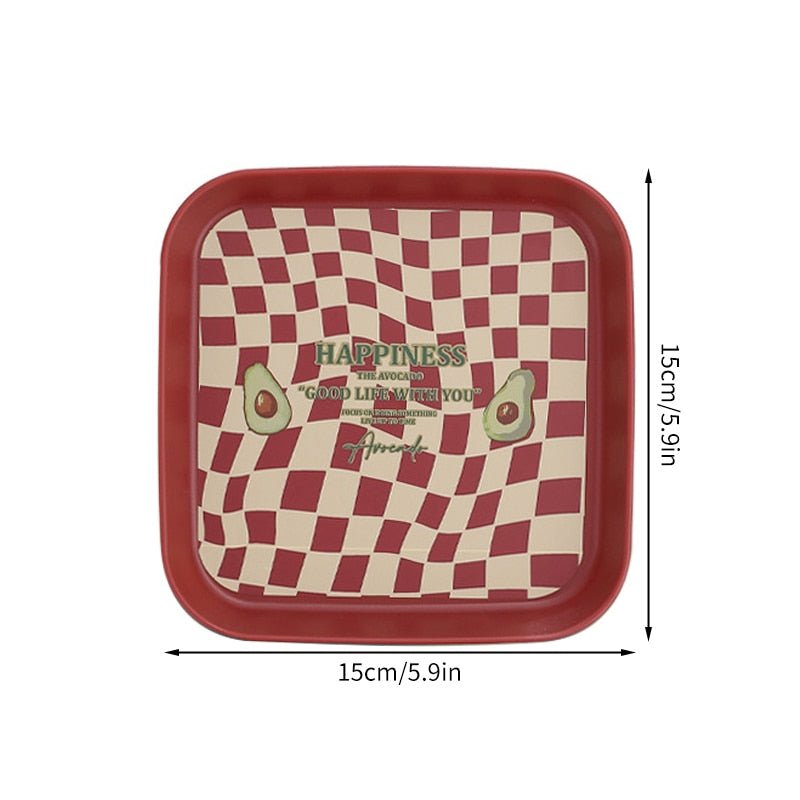 Checkered Decorative Plates - DIVINE DESIGN