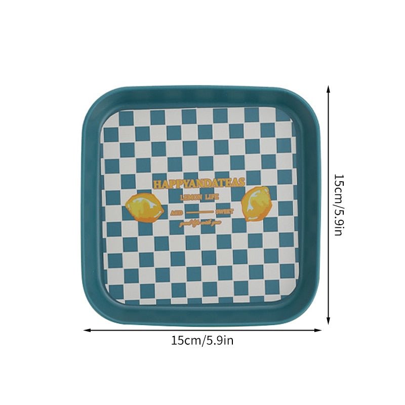 Checkered Decorative Plates - DIVINE DESIGN