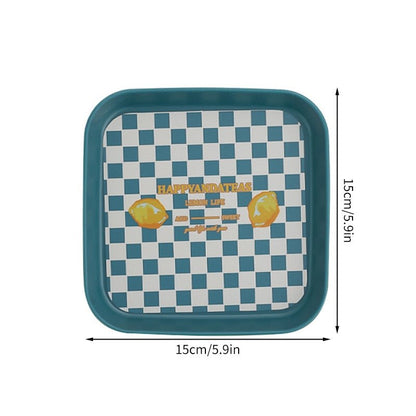 Checkered Decorative Plates - DIVINE DESIGN