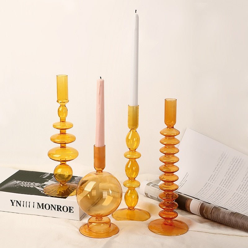 Citrus Glass Candle Holder & Flower Vase - DIVINE DESIGN