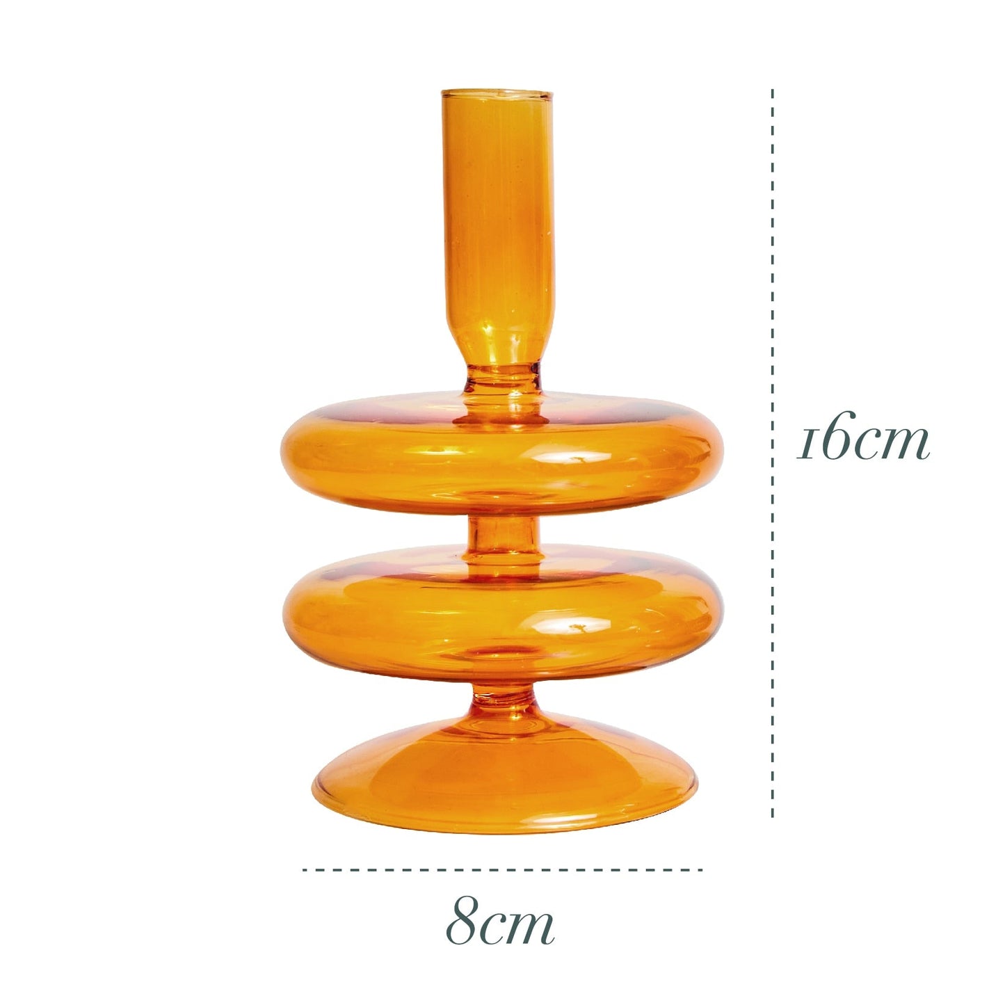 Citrus Glass Candle Holder & Flower Vase - DIVINE DESIGN