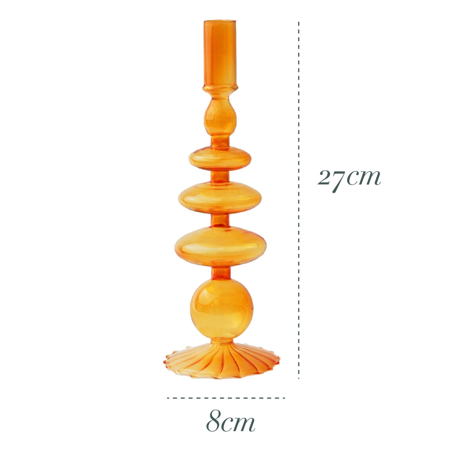 Citrus Glass Candle Holder & Flower Vase - DIVINE DESIGN