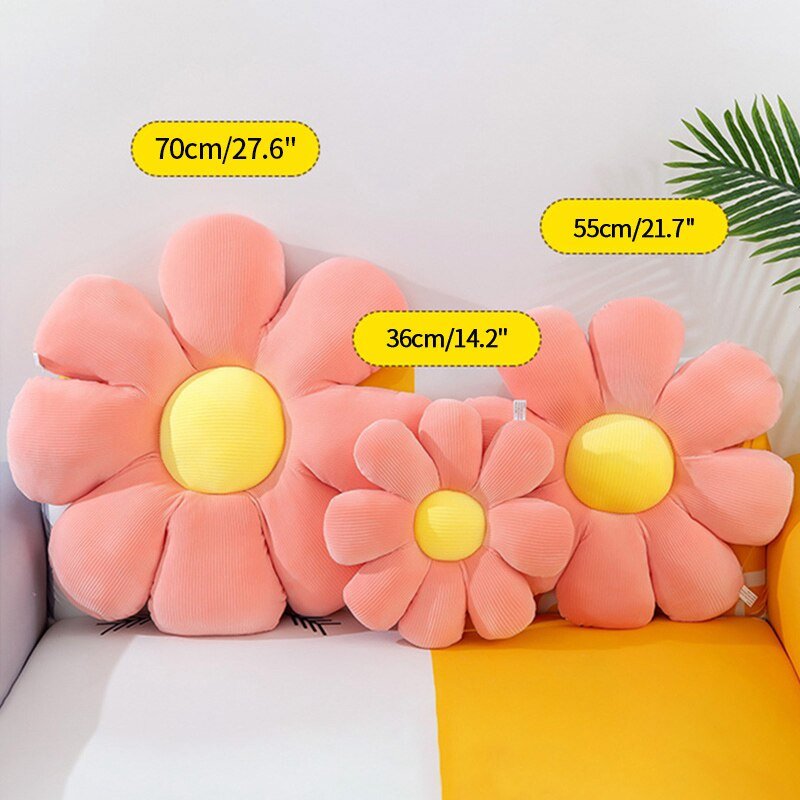 Daisy Shape Throw Pillows - DIVINE DESIGN