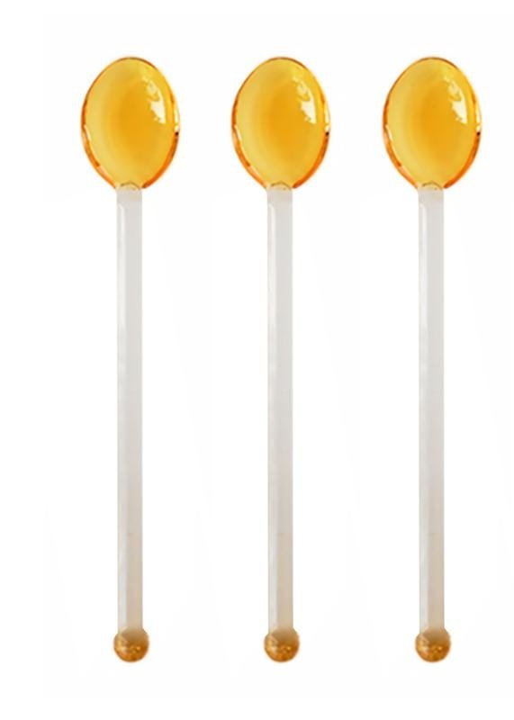 Drip Colored Glass Spoons, Set of 3 - DIVINE DESIGN