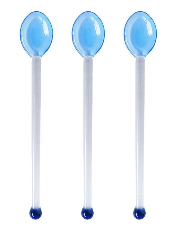 Drip Colored Glass Spoons, Set of 3 - DIVINE DESIGN