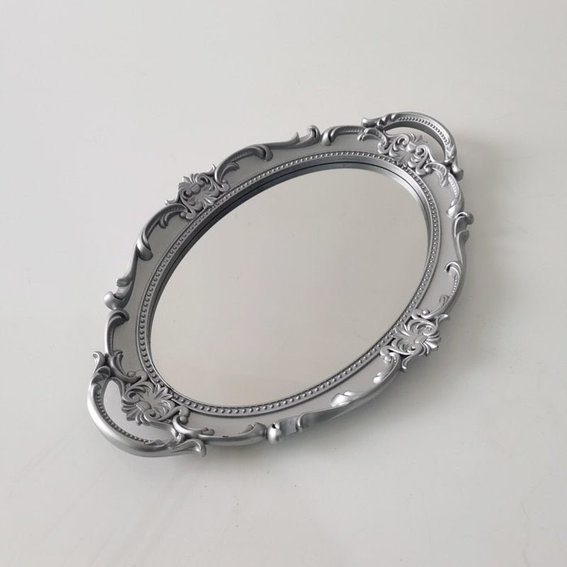 Elise Vintage Decorative Mirror Tray - DIVINE DESIGN