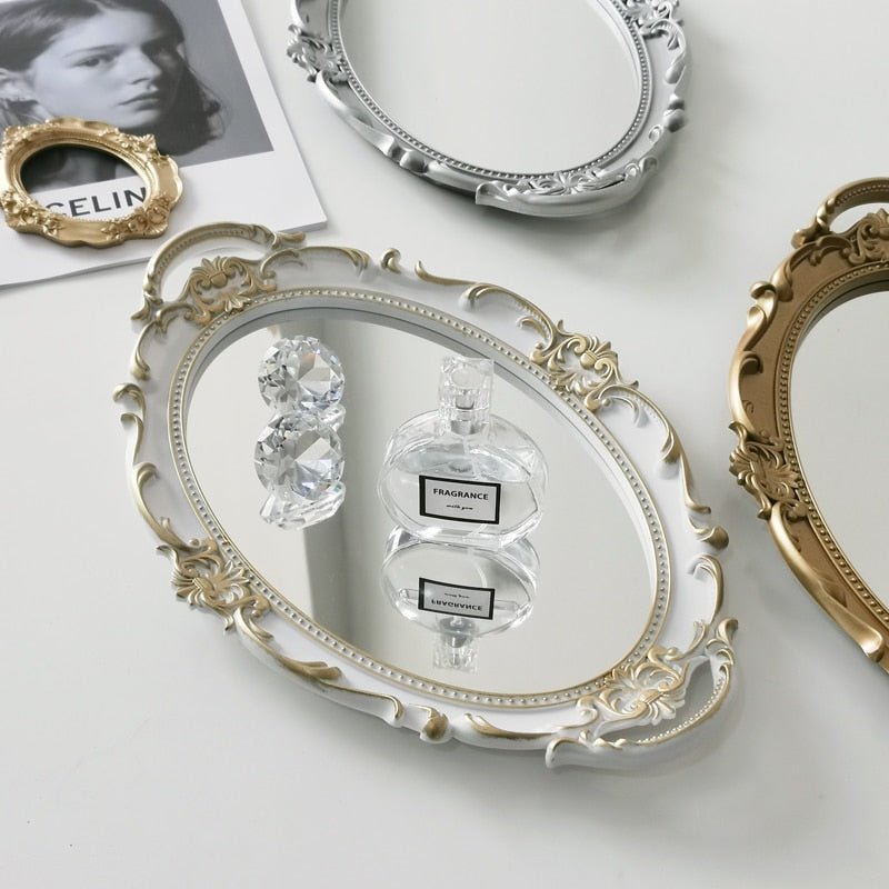 Elise Vintage Decorative Mirror Tray - DIVINE DESIGN