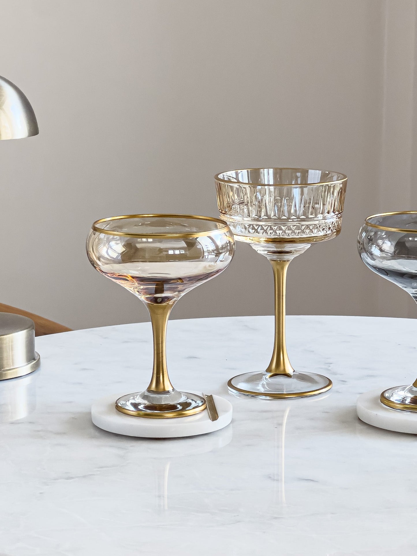 Eva Gold Edition Vintage Champagne Coupe - DIVINE DESIGN