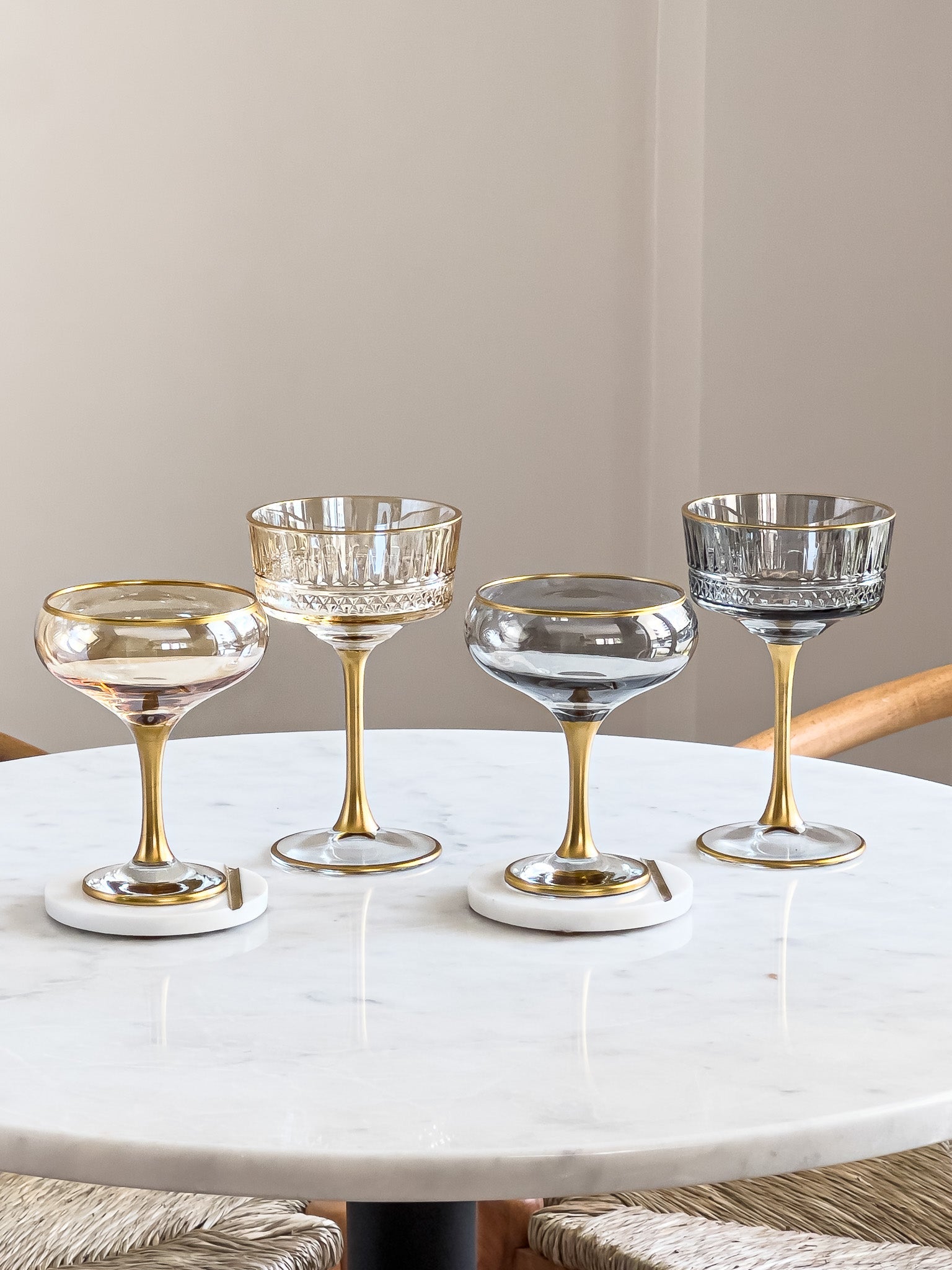 Eva Gold Edition Vintage Champagne Coupe - DIVINE DESIGN