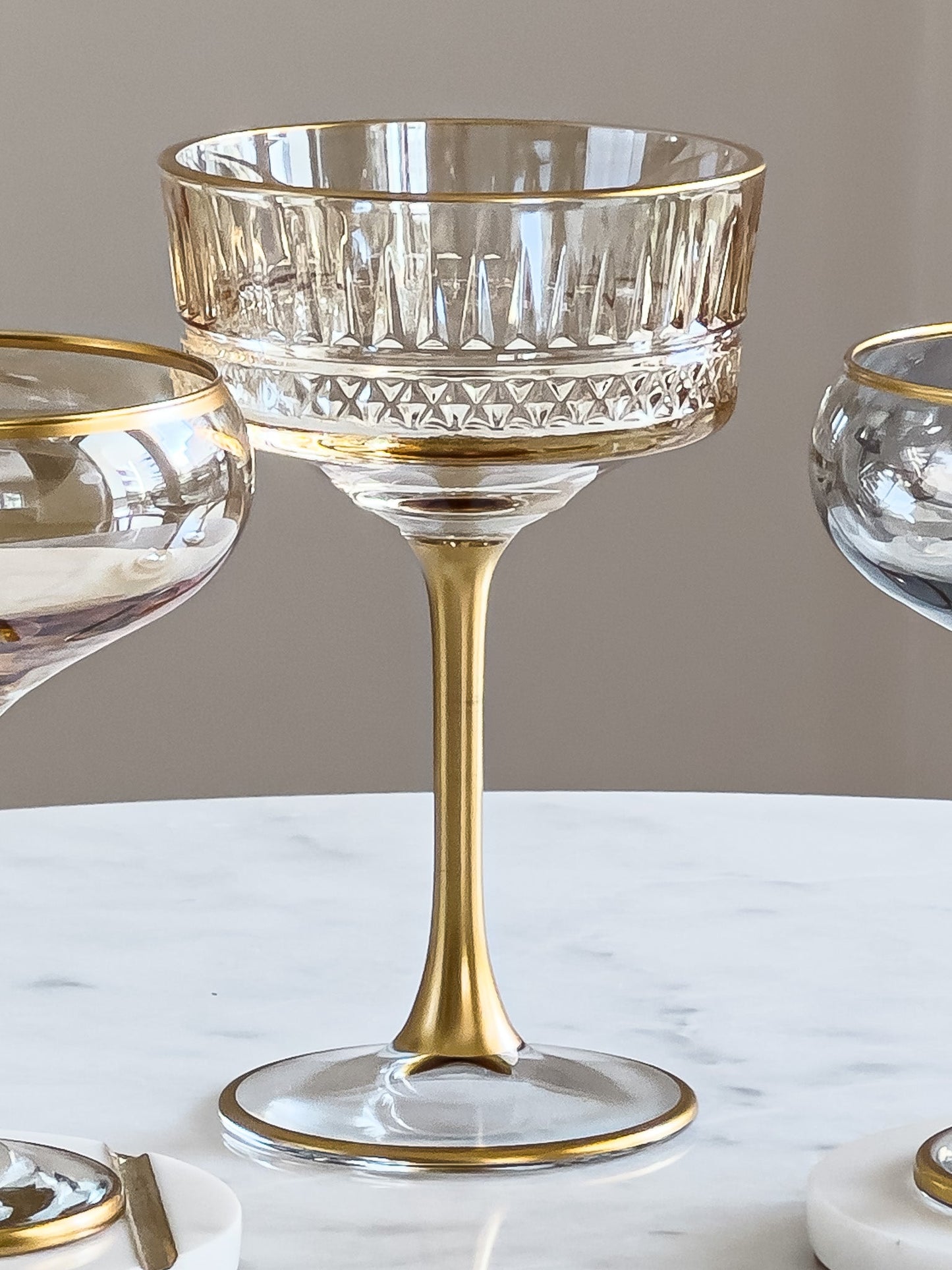 Eva Gold Edition Vintage Champagne Coupe - DIVINE DESIGN