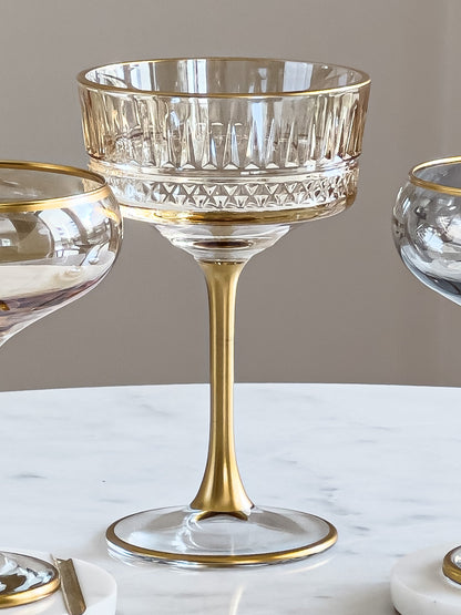 Eva Gold Edition Vintage Champagne Coupe - DIVINE DESIGN