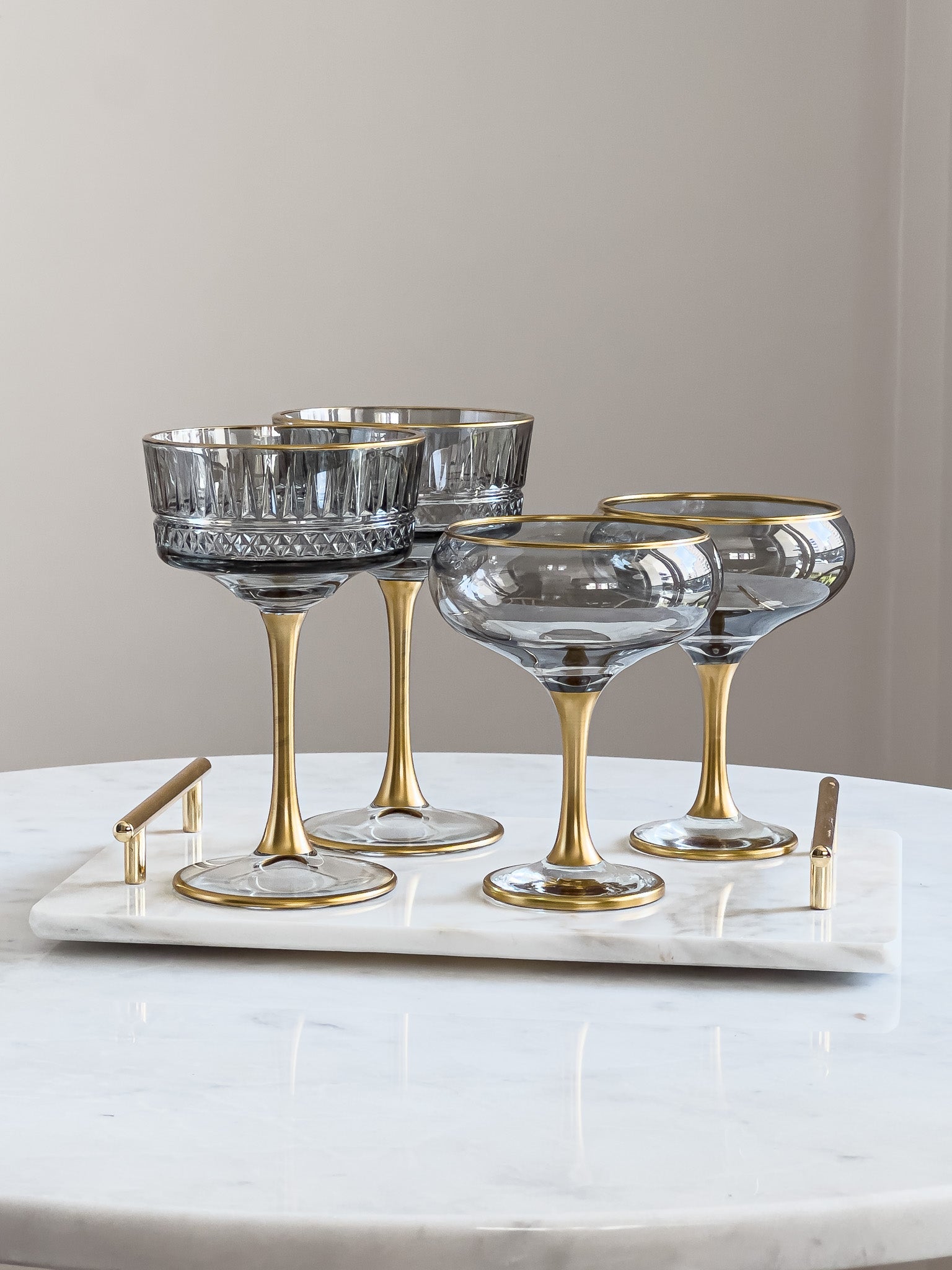 Eva Gray Edition Vintage Champagne Coupe - DIVINE DESIGN