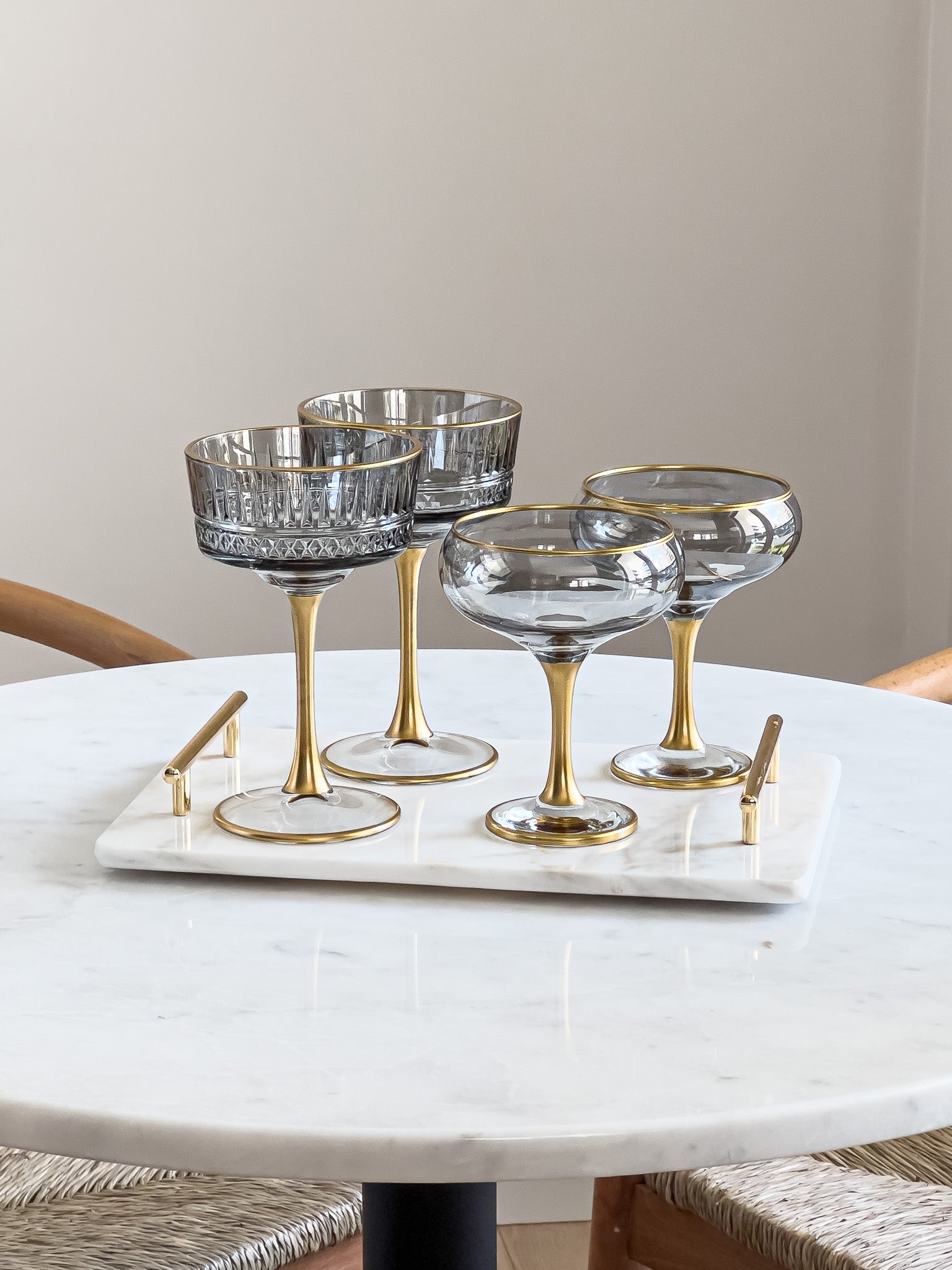 Eva Gray Edition Vintage Champagne Coupe - DIVINE DESIGN