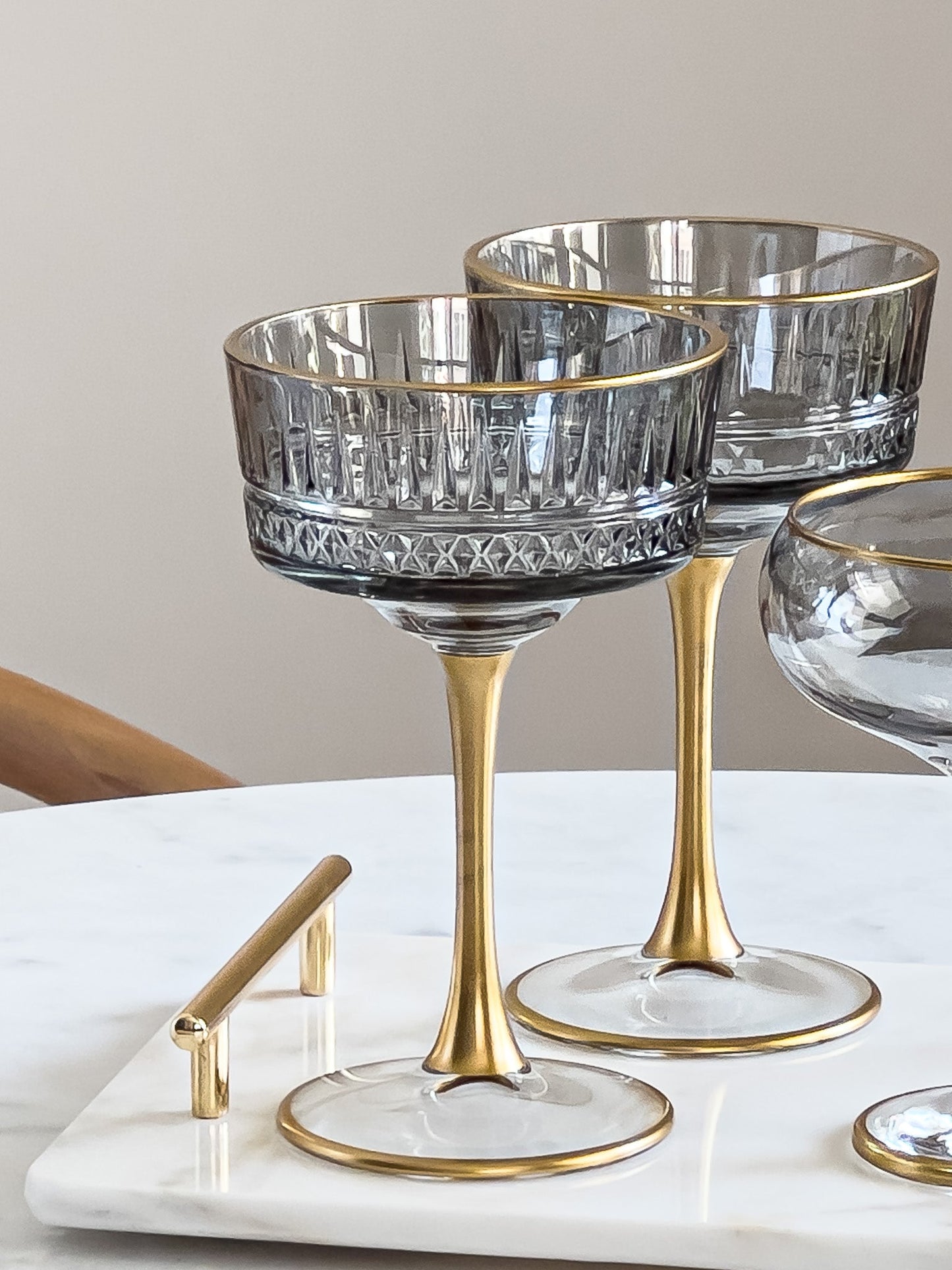 Eva Gray Edition Vintage Champagne Coupe - DIVINE DESIGN