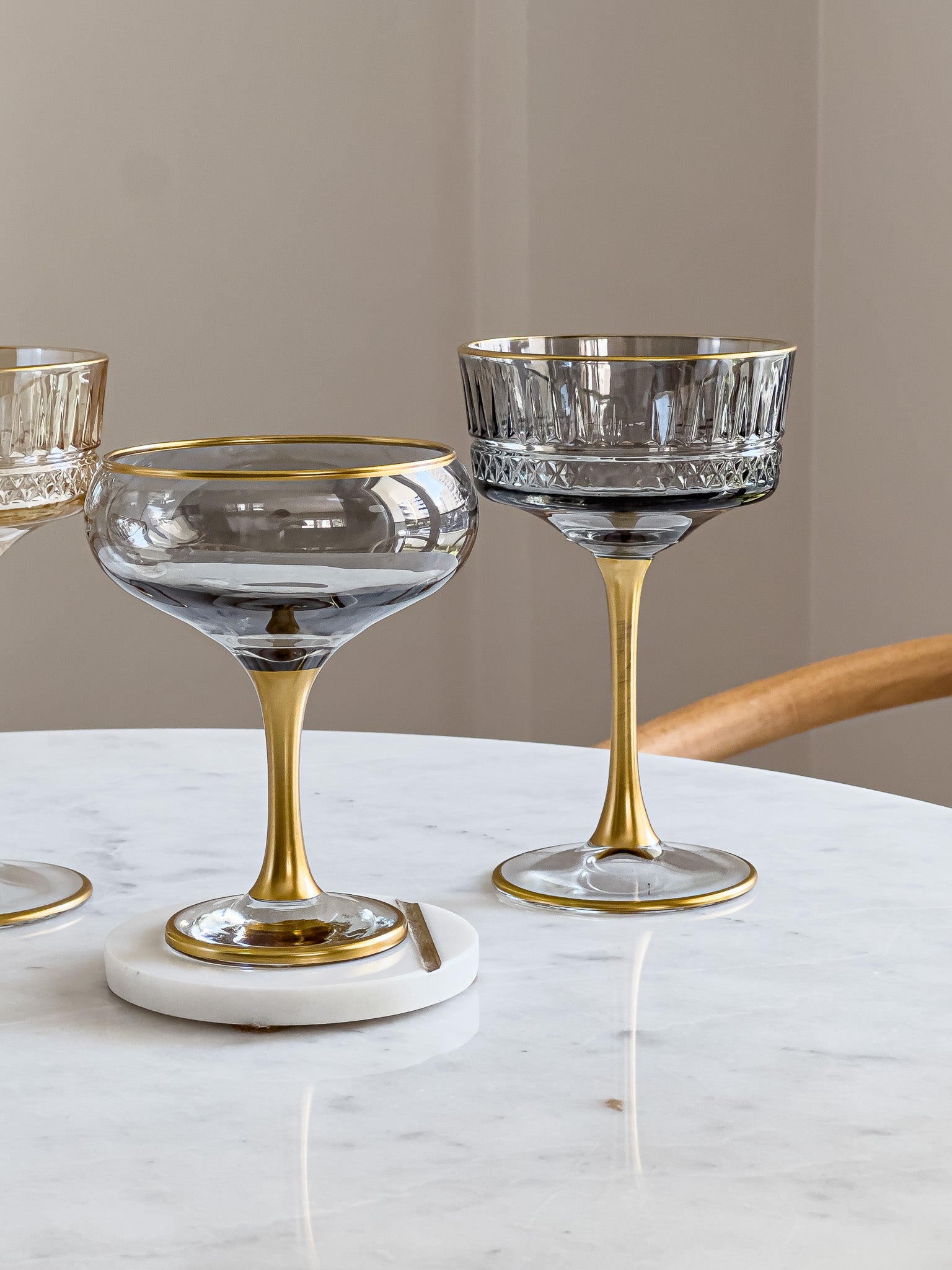 Eva Gray Edition Vintage Champagne Coupe - DIVINE DESIGN