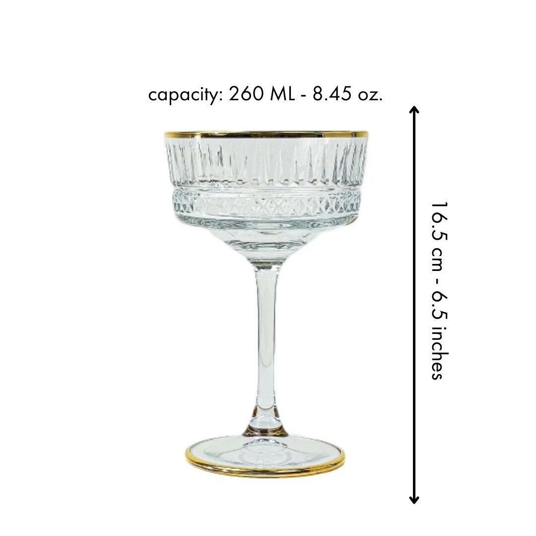 Eva Vintage Champagne Coupe - DIVINE DESIGN