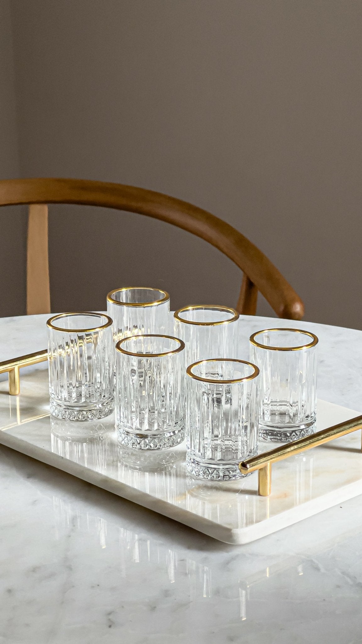 Eva Vintage Crystal Liquor Shot Glasses - DIVINE DESIGN