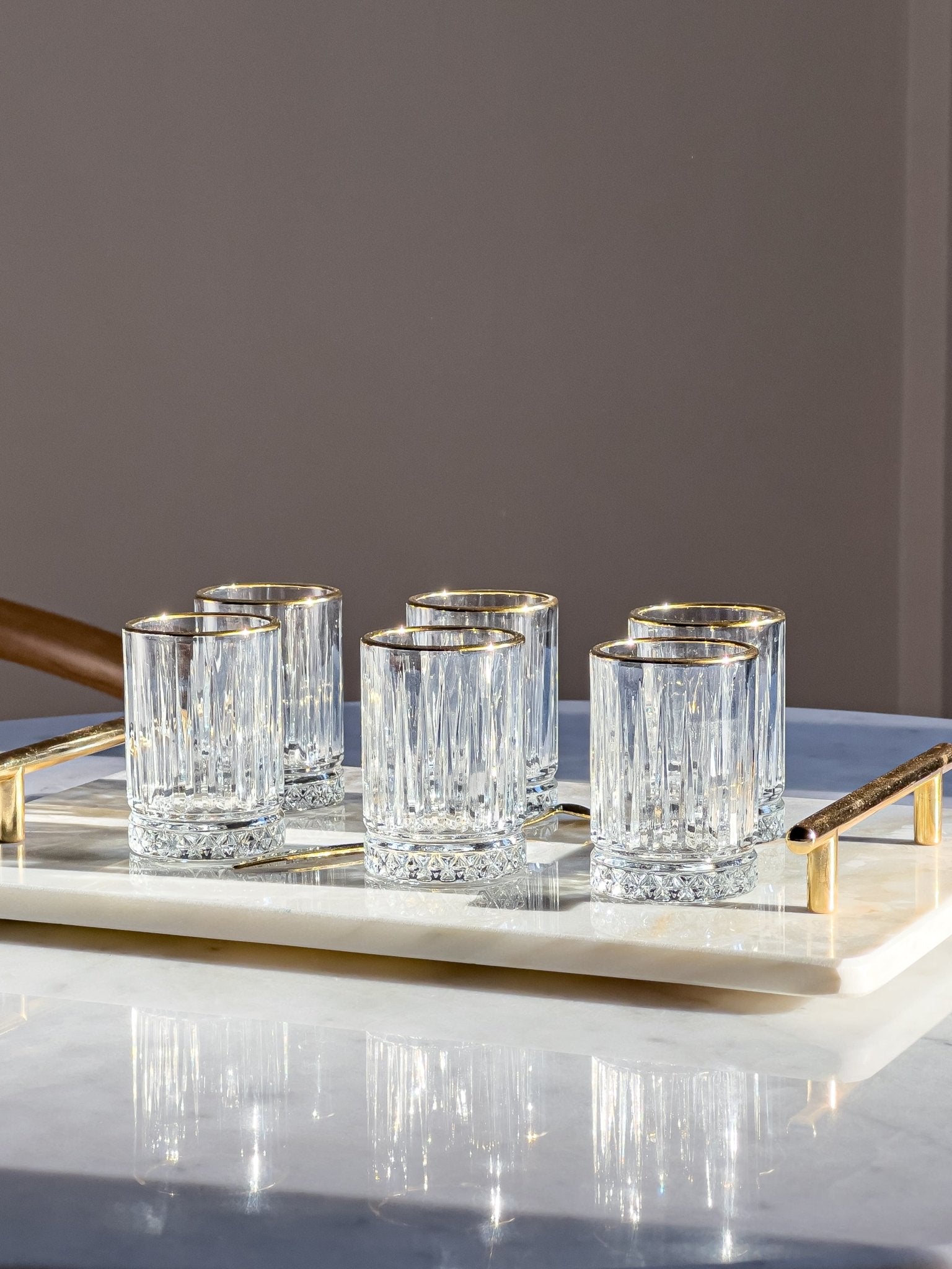 Eva Vintage Crystal Liquor Shot Glasses - DIVINE DESIGN