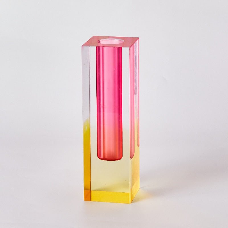 Fiore Acrylic Decorative Vase - DIVINE DESIGN