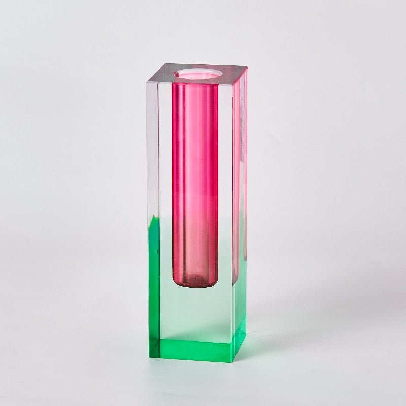 Fiore Acrylic Decorative Vase - DIVINE DESIGN