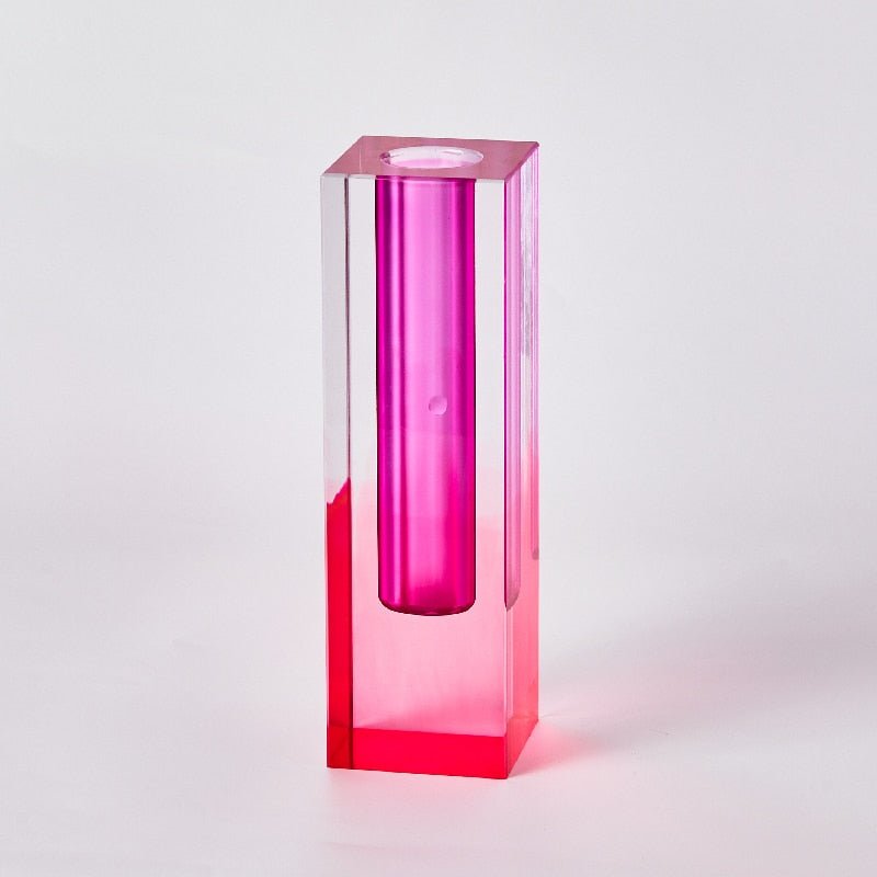 Fiore Acrylic Decorative Vase - DIVINE DESIGN