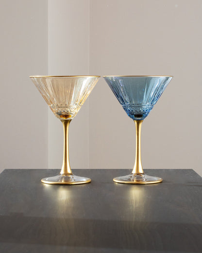 Frittillaria Vintage Colored Martini Glass - DIVINE DESIGN