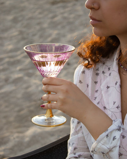 Frittillaria Vintage Colored Martini Glass - DIVINE DESIGN