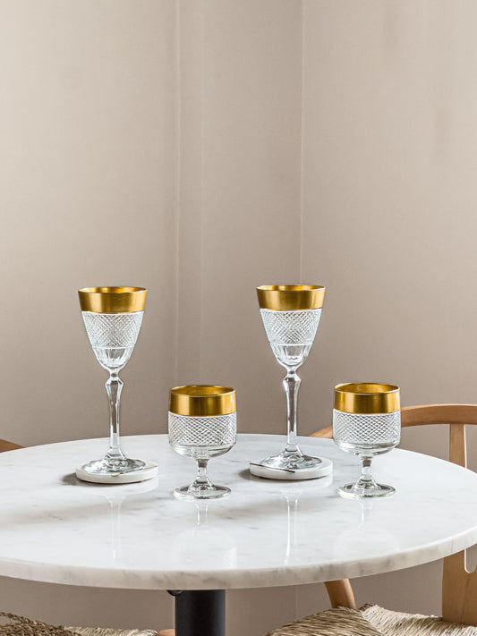 Hera Vintage Champagne Flutes - DIVINE DESIGN