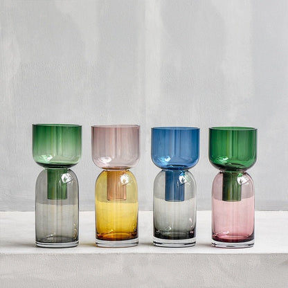 Jumelle Inverted Glass Vase - DIVINE DESIGN