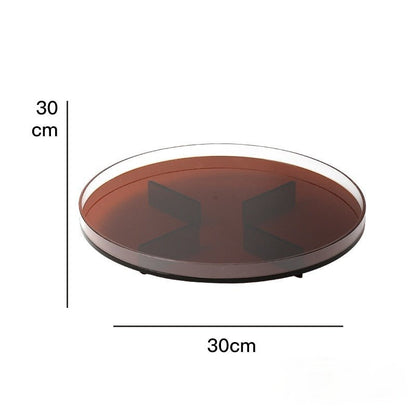 Lake Acrylic Round Decorative Tray - DIVINE DESIGN