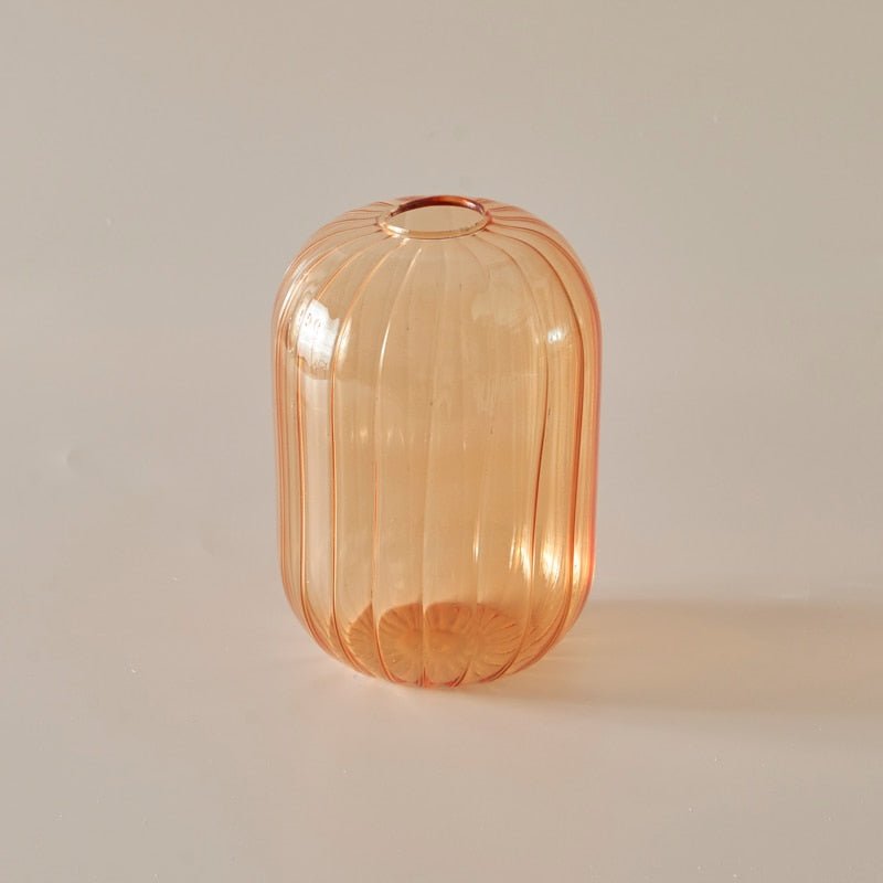 Lilloo Rippled Colored Glass Vase - DIVINE DESIGN