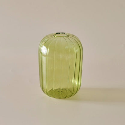 Lilloo Rippled Colored Glass Vase - DIVINE DESIGN