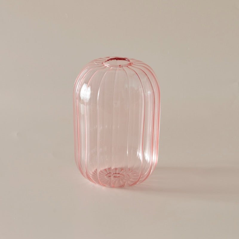 Lilloo Rippled Colored Glass Vase - DIVINE DESIGN