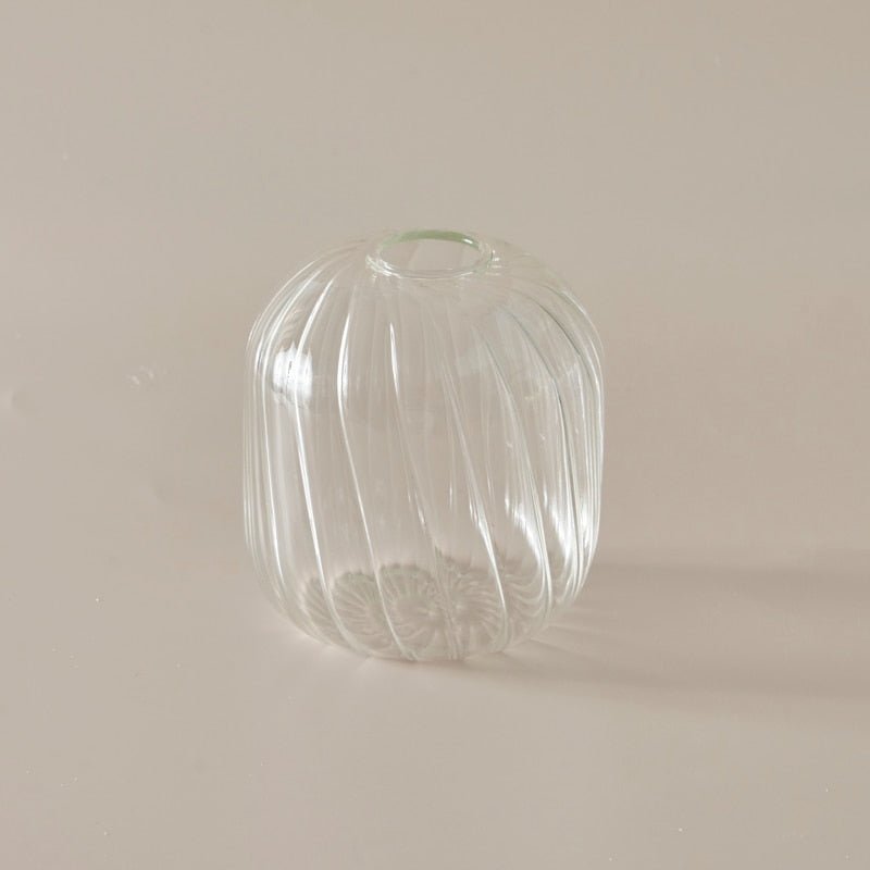 Lilloo Rippled Colored Glass Vase - DIVINE DESIGN