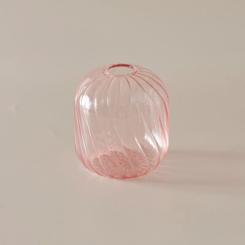 Lilloo Rippled Colored Glass Vase - DIVINE DESIGN