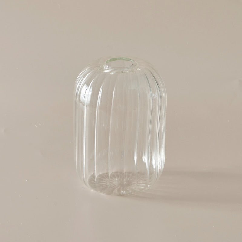 Lilloo Rippled Colored Glass Vase - DIVINE DESIGN