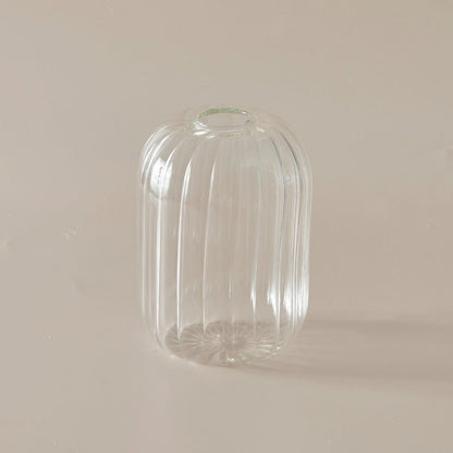 Lilloo Rippled Colored Glass Vase - DIVINE DESIGN