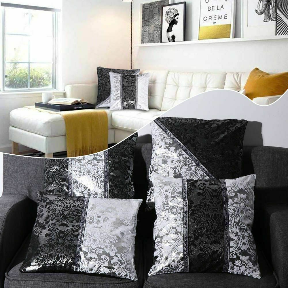 Malek Luxury Embroidered Throw Pillow Cover - DIVINE DESIGN