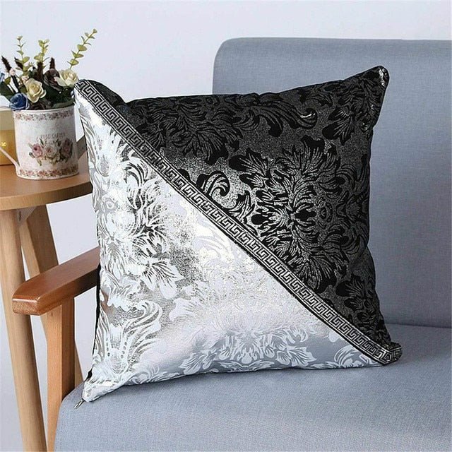 Malek Luxury Embroidered Throw Pillow Cover - DIVINE DESIGN