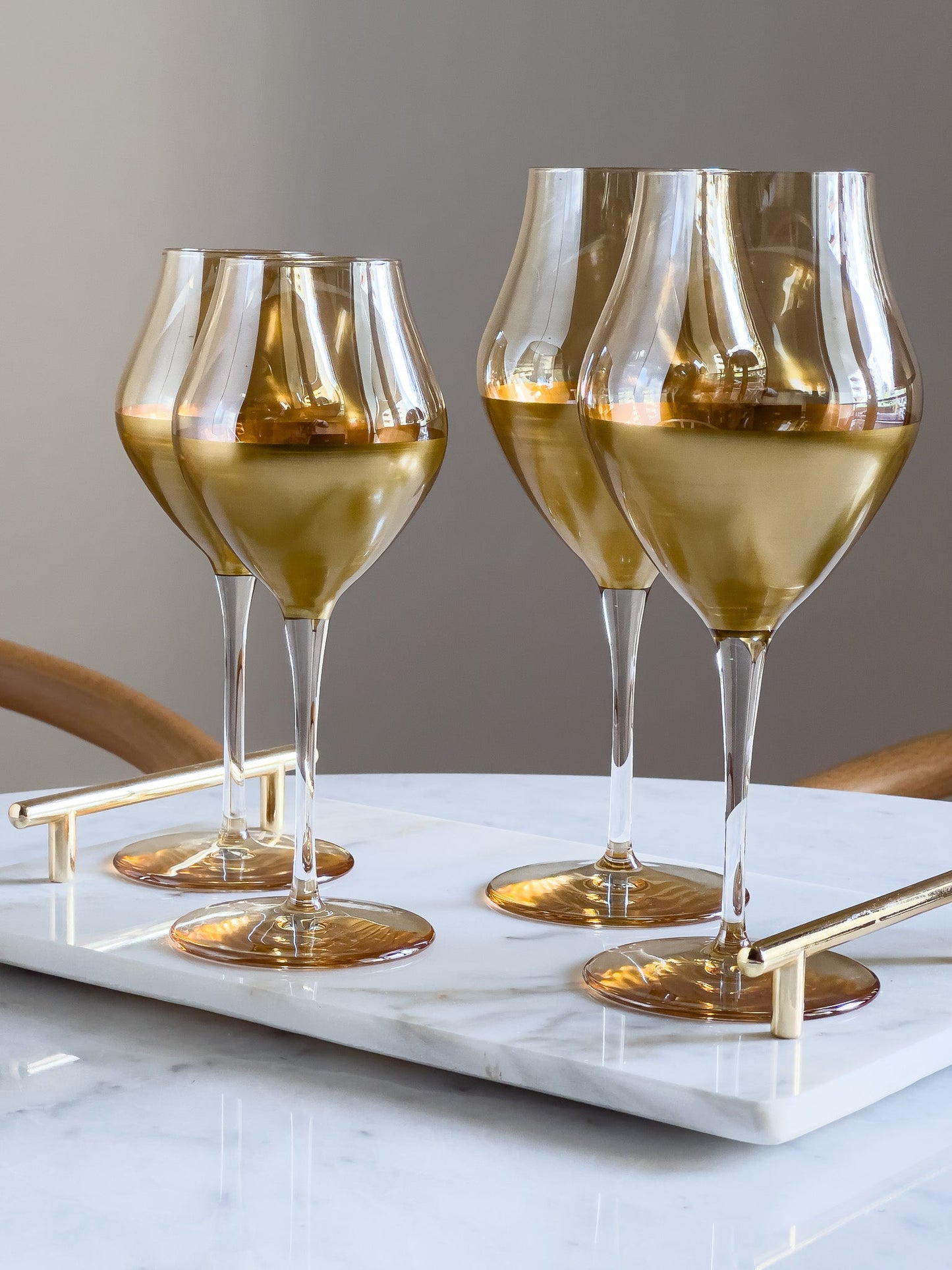 Miele Modern Gold Large Wine Glass - DIVINE DESIGN