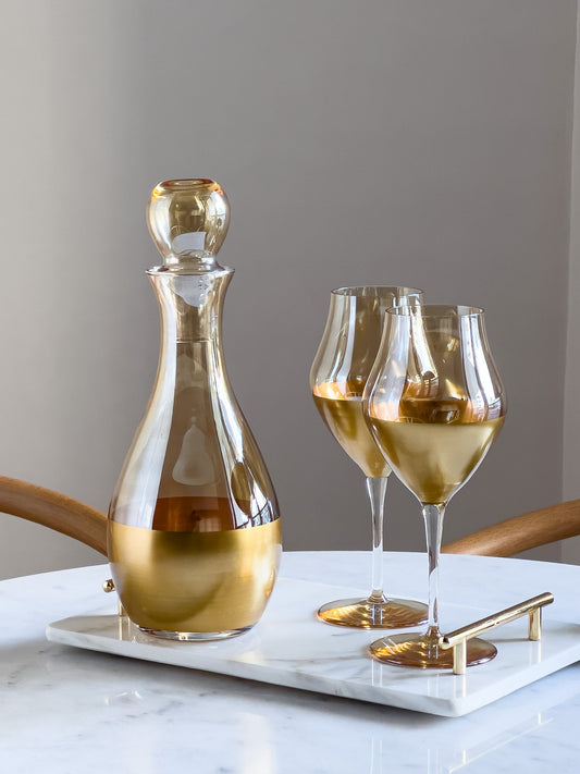 Miele Modern Gold Large Wine Glass - DIVINE DESIGN