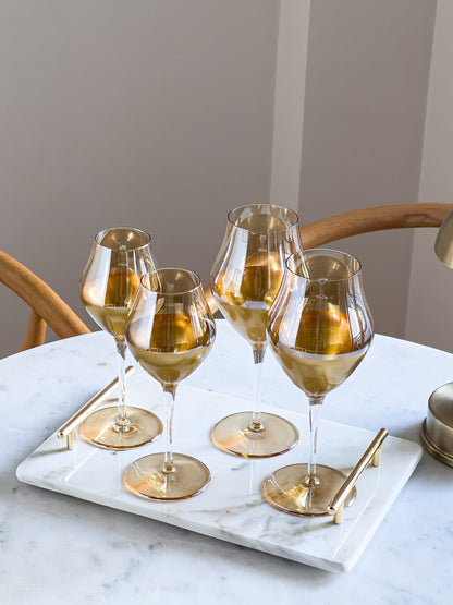 Miele Modern Gold Large Wine Glass - DIVINE DESIGN